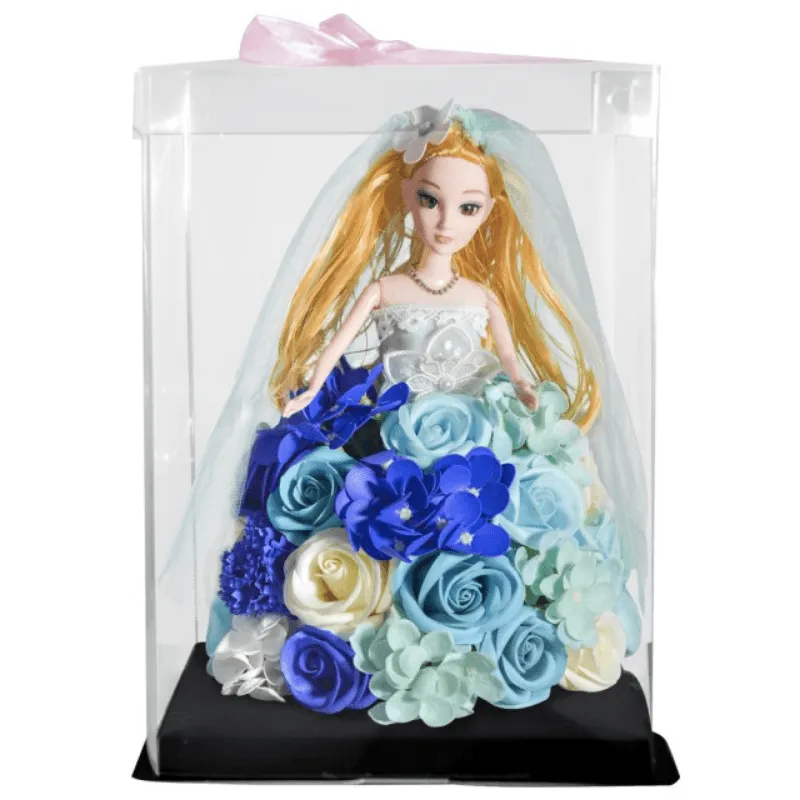 Princess Rose Display – Elegant Handmade Floral Gift