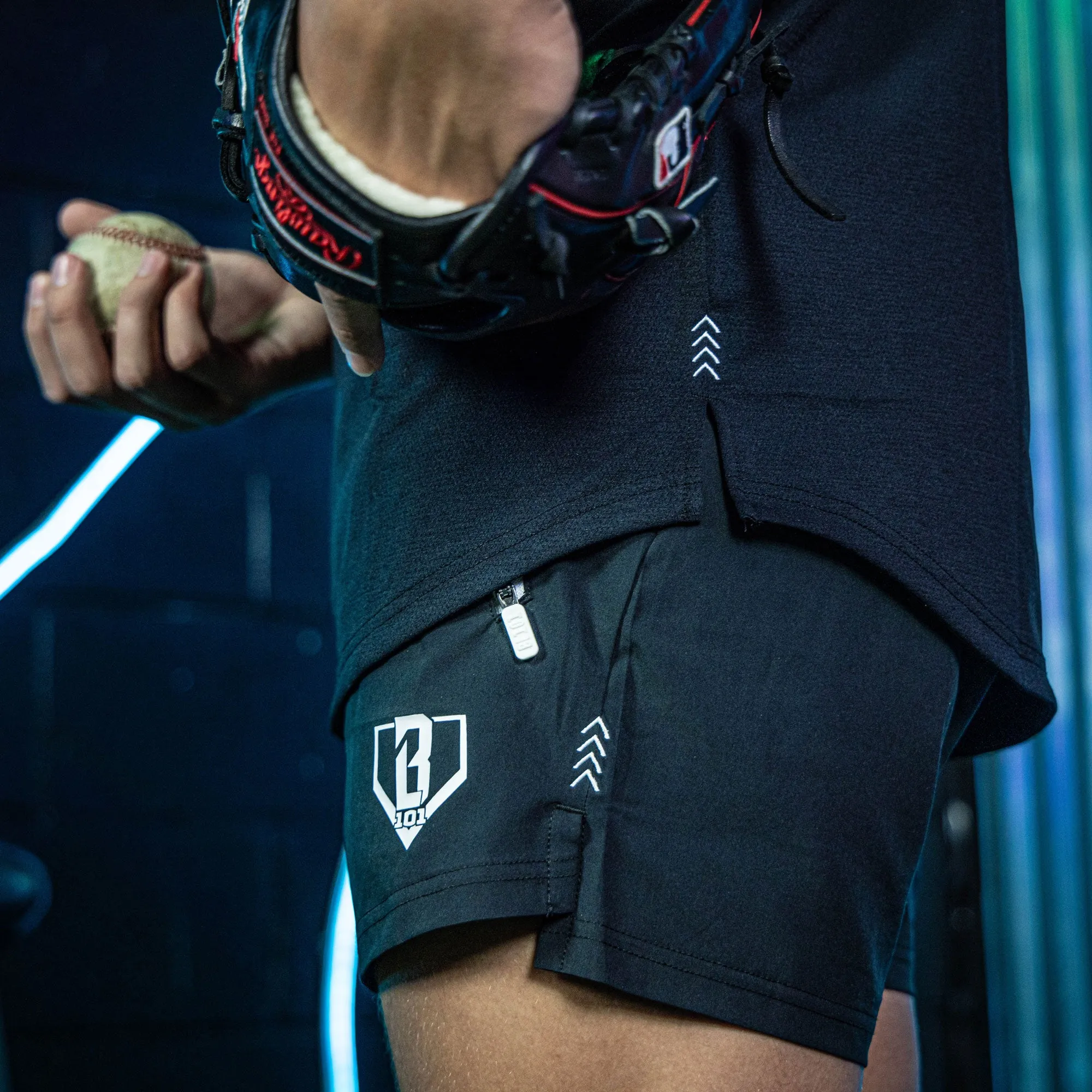 Pro Series Youth Shorts V2 - Black/White