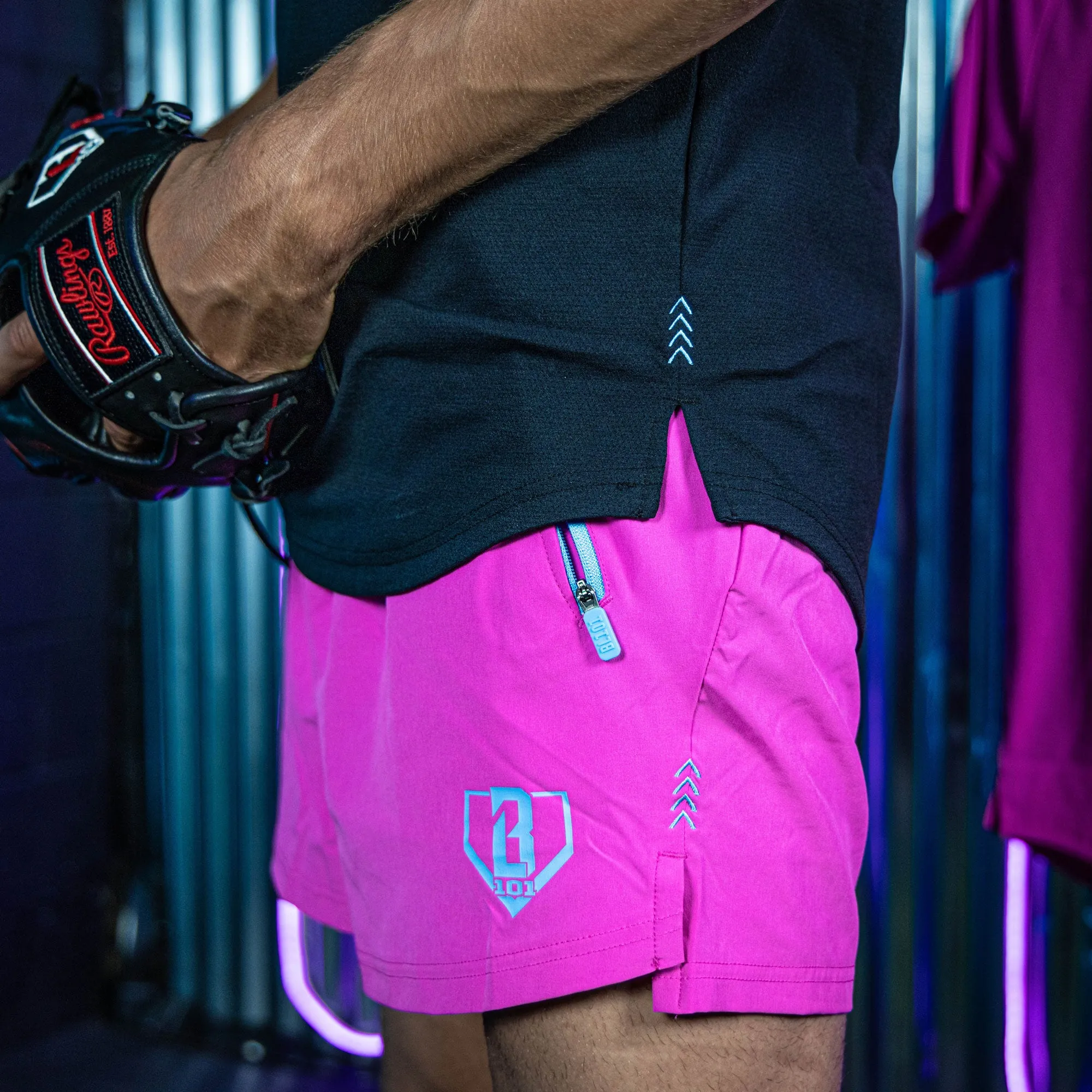 Pro Series Youth Shorts V2 - Cotton Candy Pink