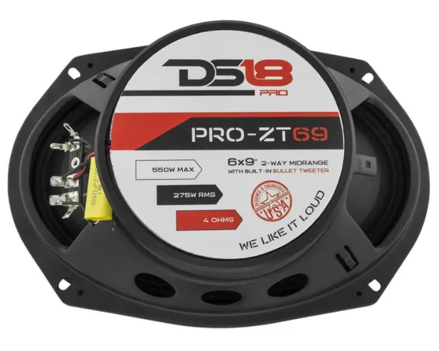 PRO-ZT69 | 6 x 9" 2-WAY MIDRANGE WITH BUILT IN BULLET TWEETER