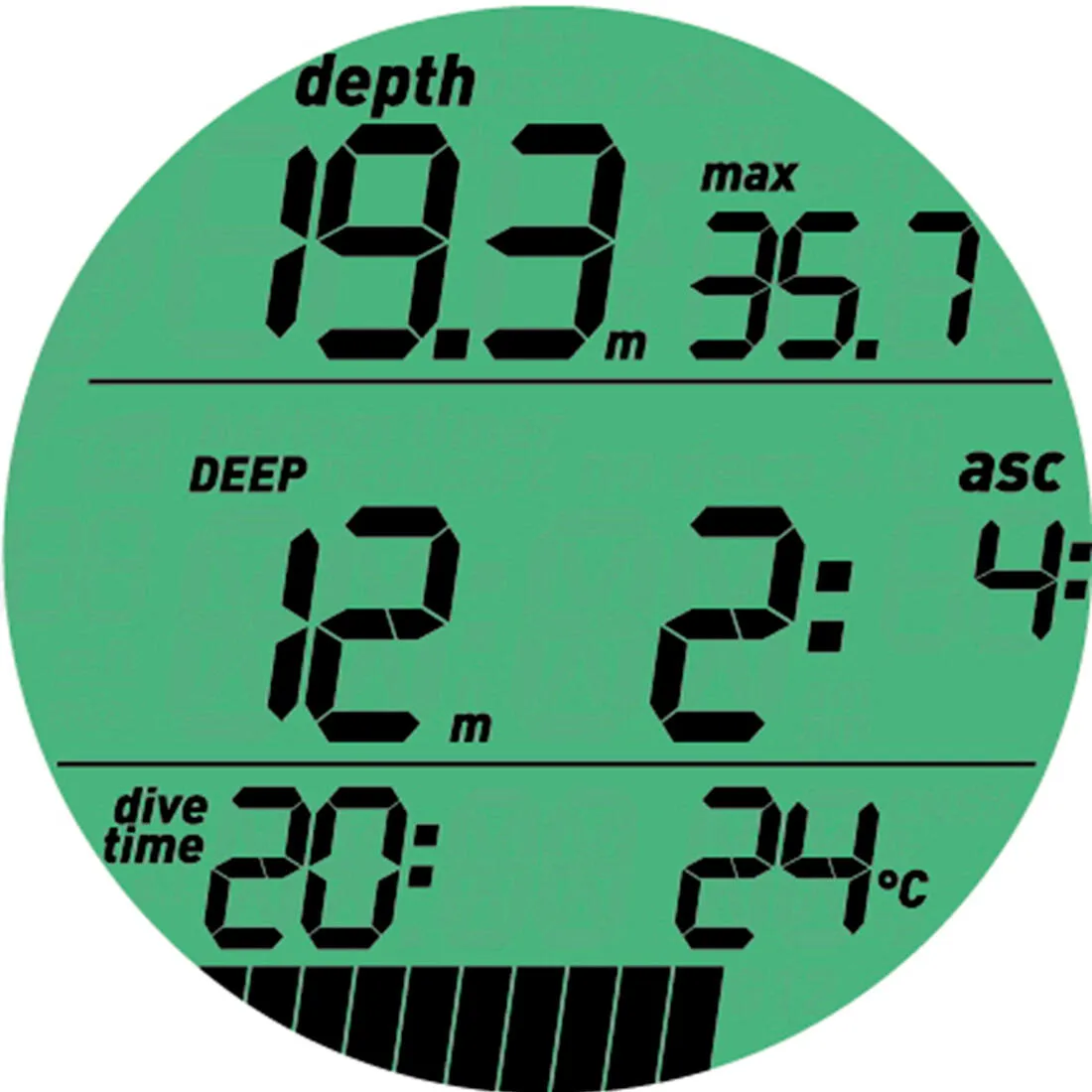 Puck Pro scuba diving computer - black/grey
