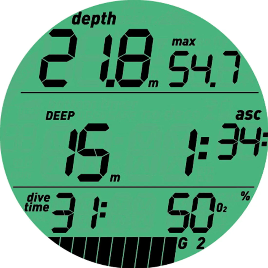 Puck Pro scuba diving computer - black/grey