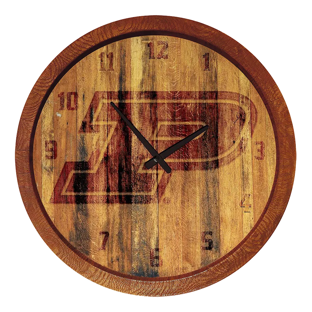 Purdue Boilermakers: Branded "Faux" Barrel Top Wall Clock