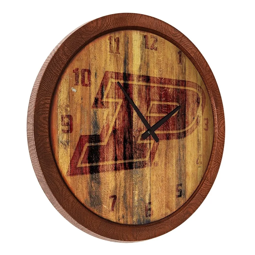 Purdue Boilermakers: Branded "Faux" Barrel Top Wall Clock