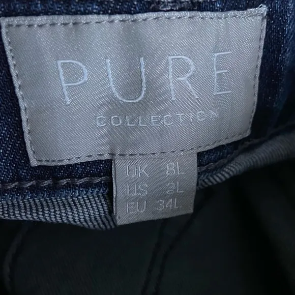 Pure Collection Mowbray Slim Leg Dark Denim Jeans Blue Size 2