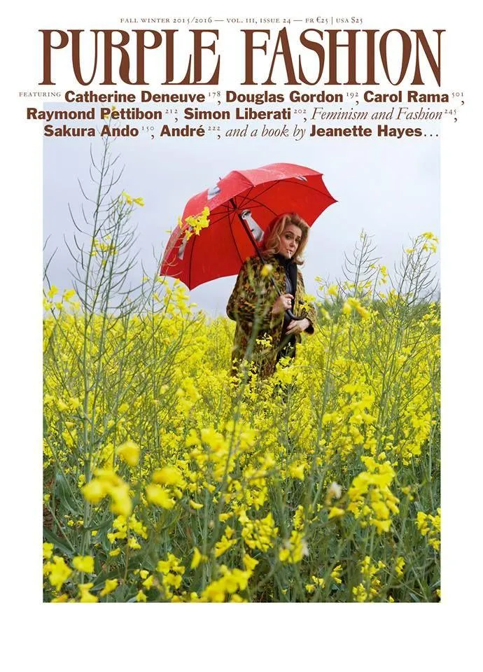 PURPLE FASHION 24 Magazine 2015 CATHERINE DENEUVE Douglas Gordon JEANETTE HAYES