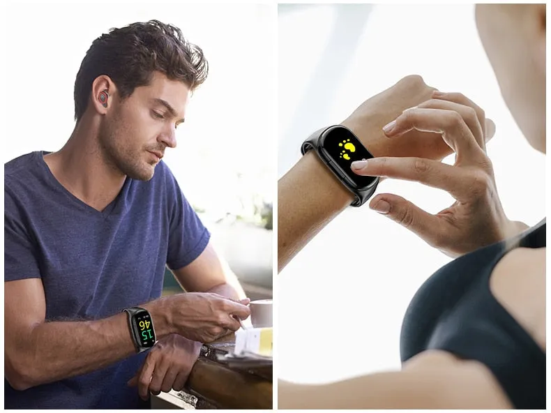 Quality smart watch   Bluetooth earphone earbuds