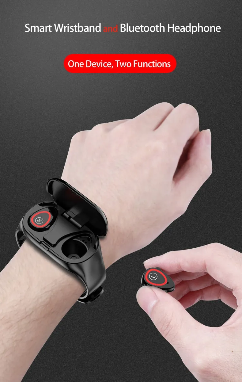 Quality smart watch   Bluetooth earphone earbuds