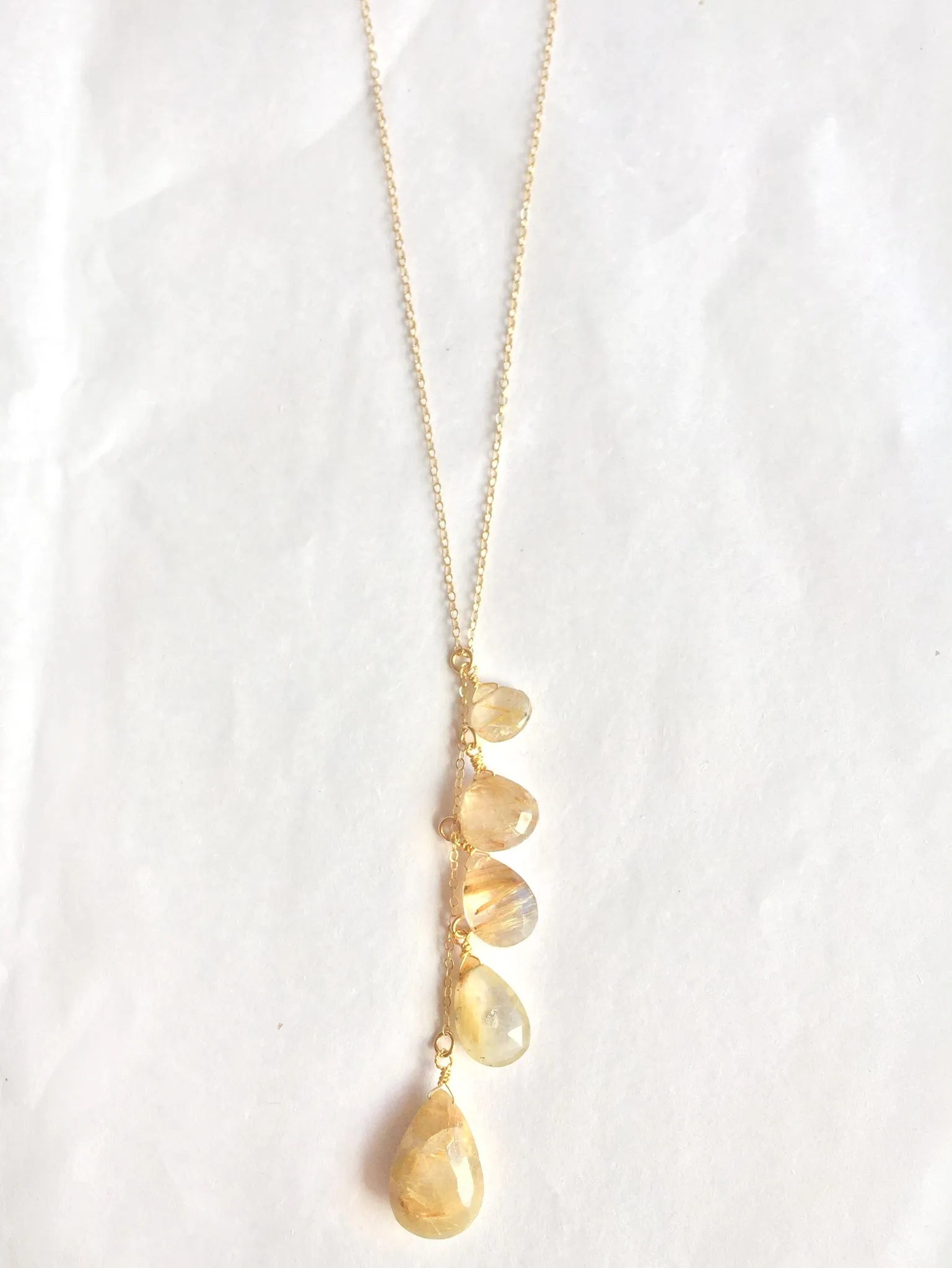 Quartz Droplet Necklace