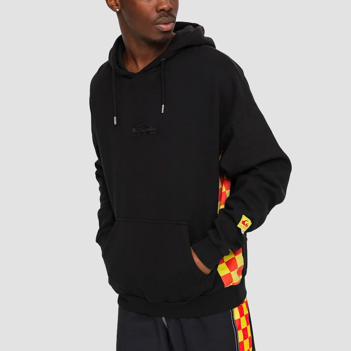 Quiksilver x Stranger Things Surfer Boy Checker Pullover Hoodie Black