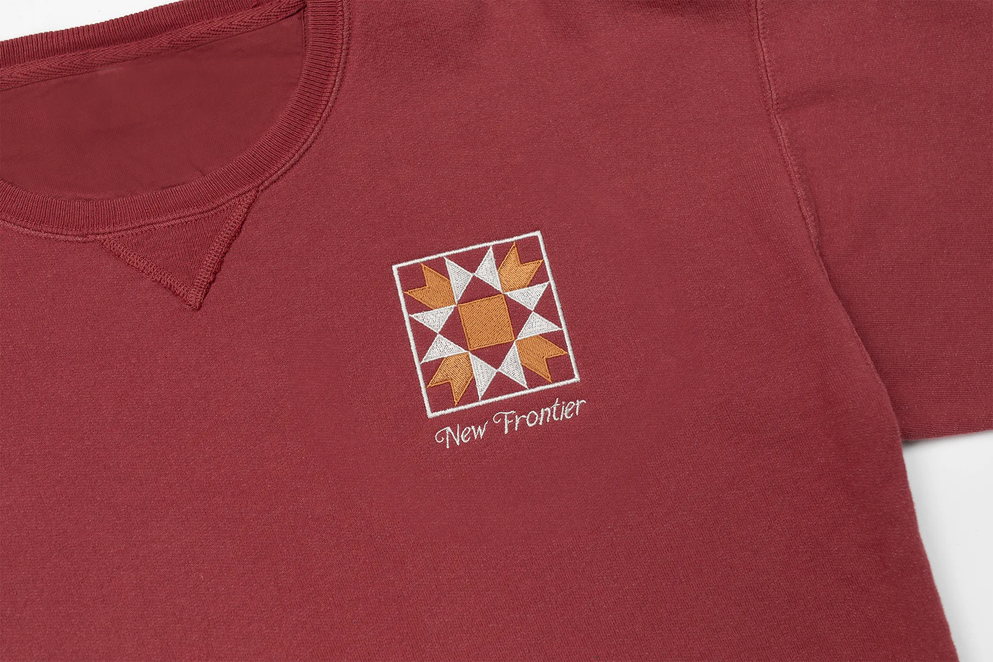 Quilt Patch Crewneck (Apple)