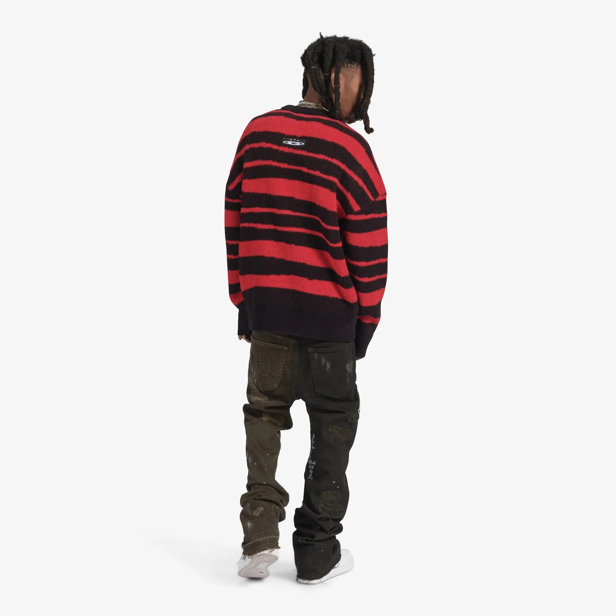 "Cobain" Mohair Sweater (black/red)