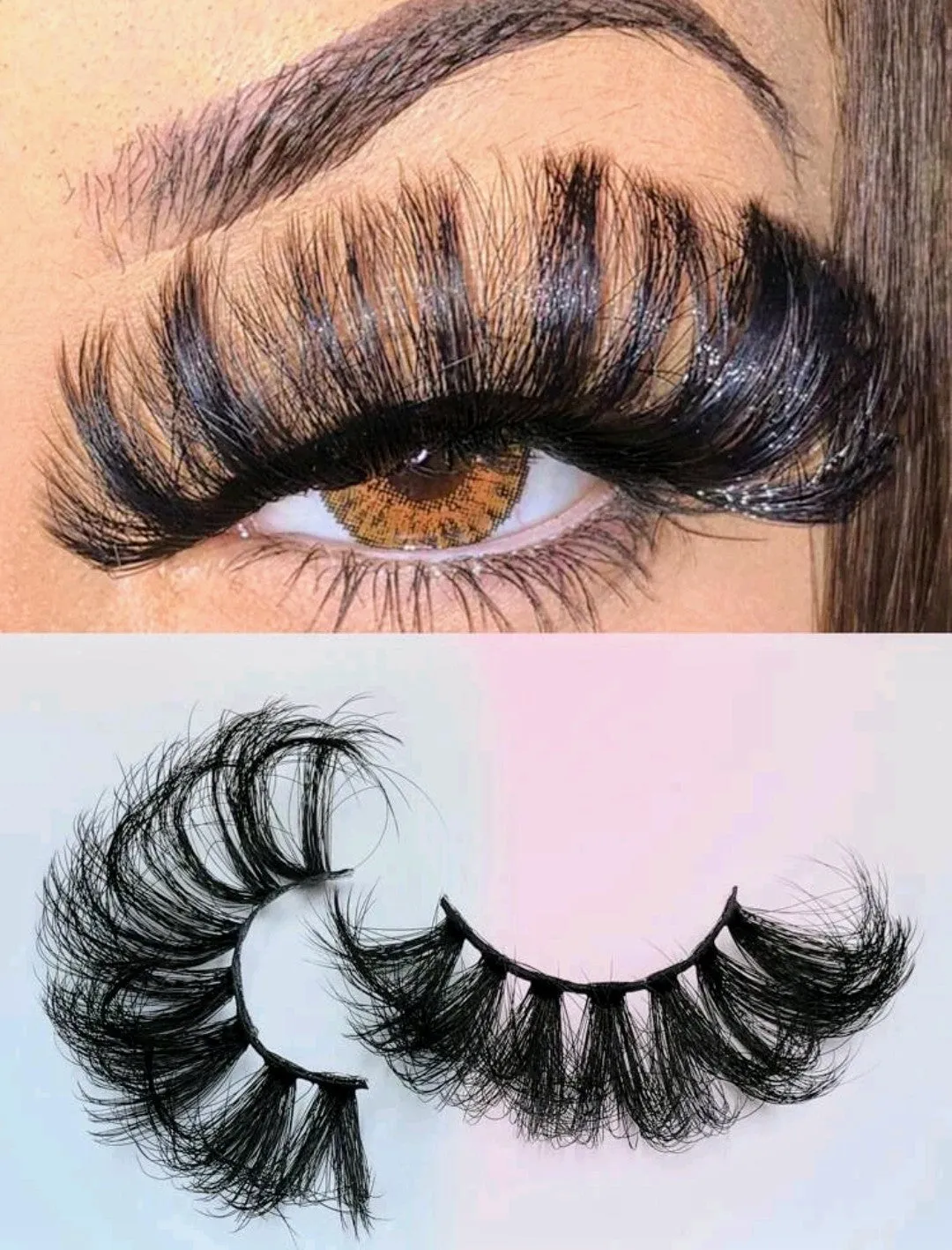 "Hottie" 25mm Fluffy Volumized False Eyelashes