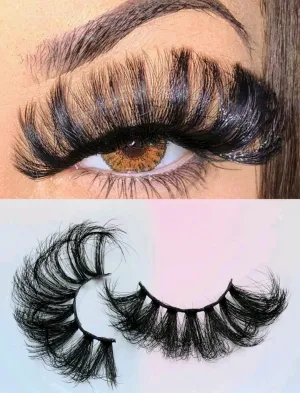 "Hottie" 25mm Fluffy Volumized False Eyelashes