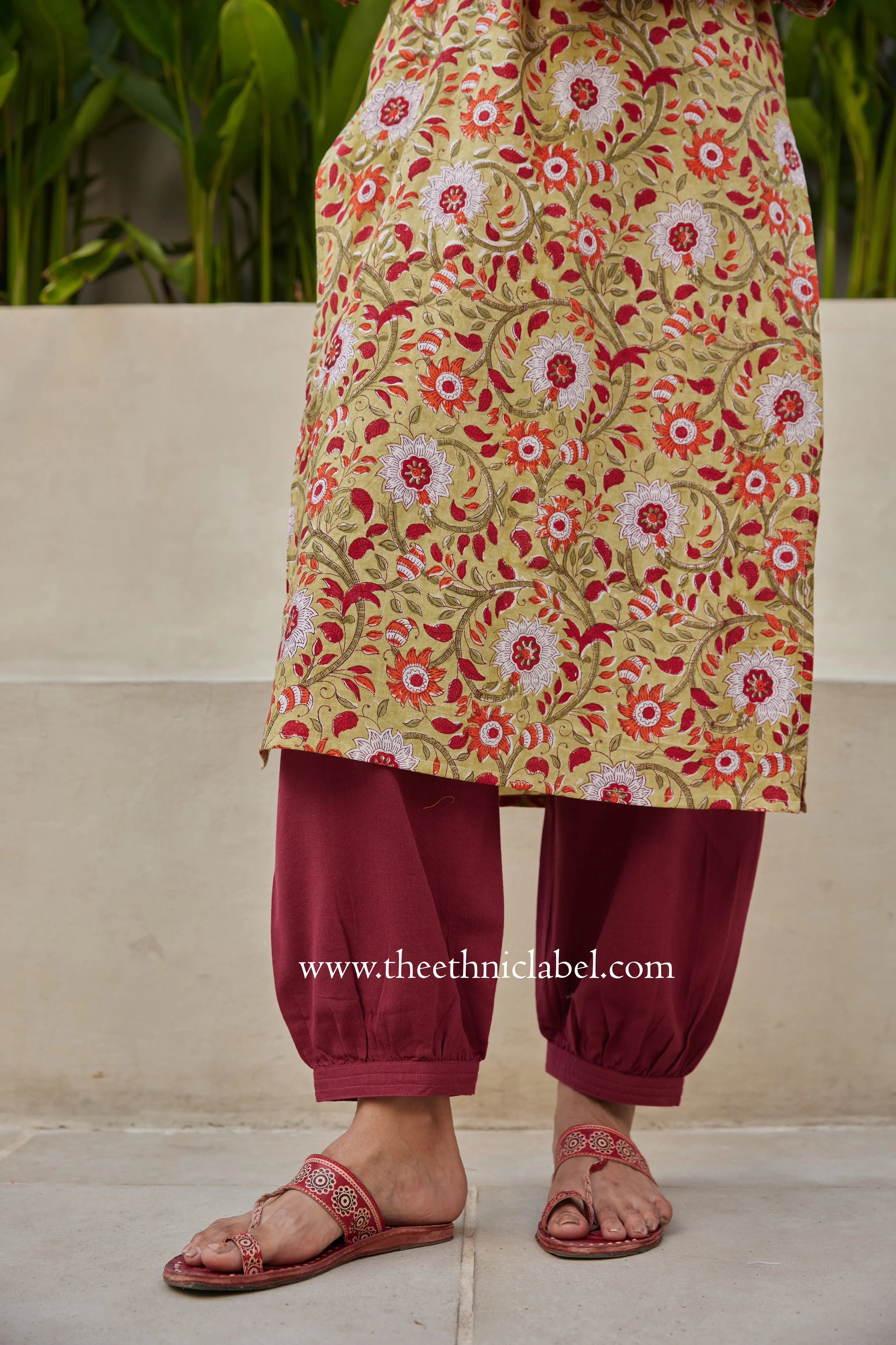 "Kangana" Hand Blockprinted Cotton Kurta
