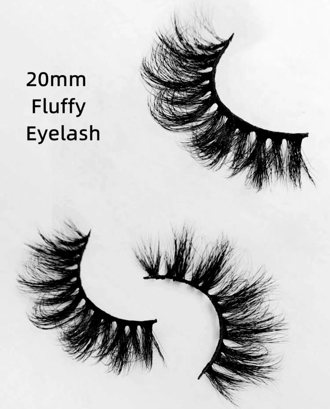 "Kitty" 20mm 8D Wispy Lashes Dramatic Long Thick Volume Eyelashes