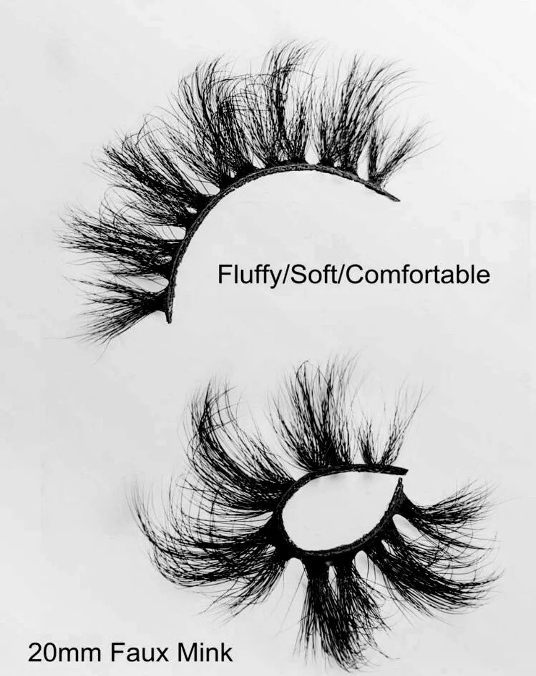 "Kitty" 20mm 8D Wispy Lashes Dramatic Long Thick Volume Eyelashes