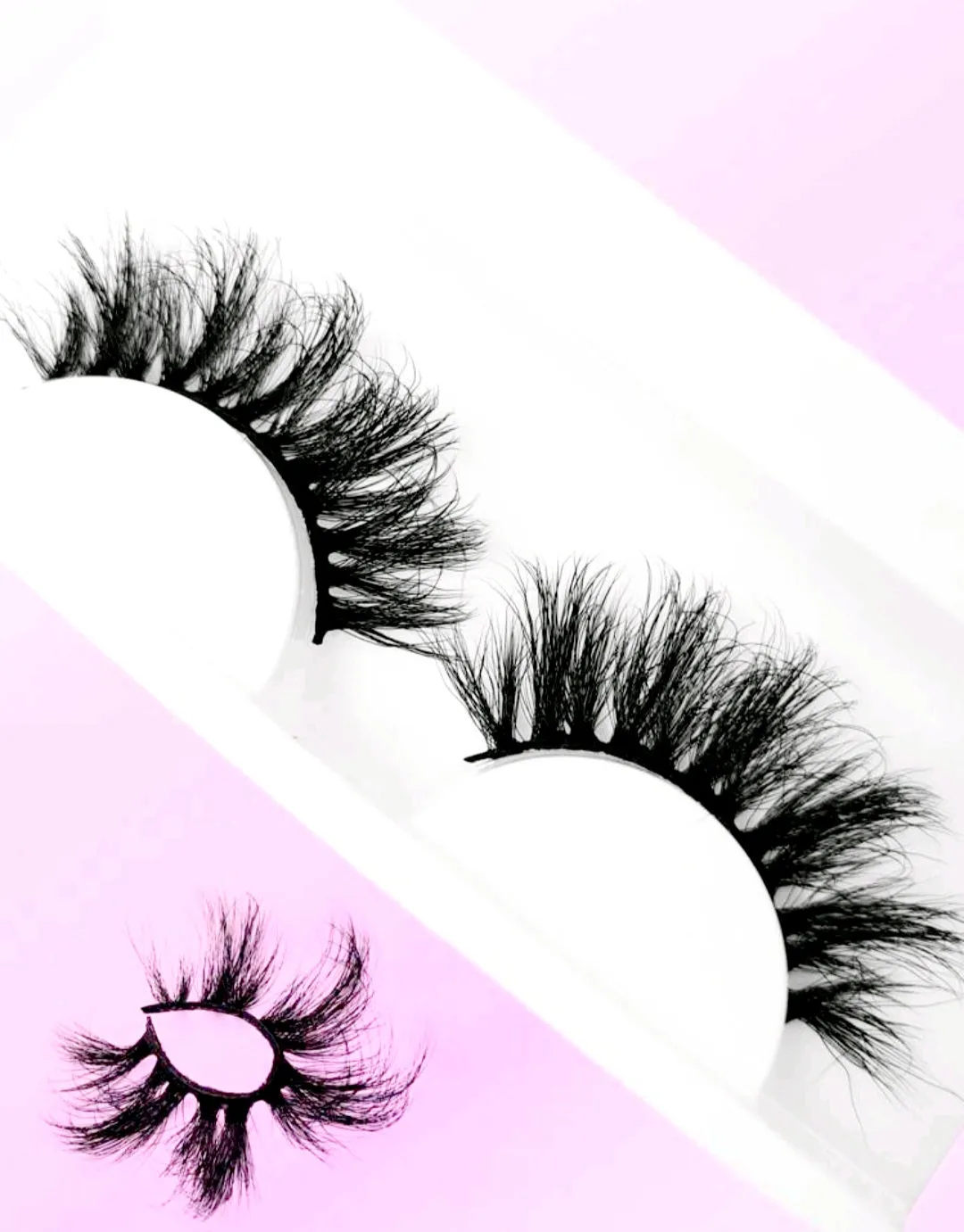 "Kitty" 20mm 8D Wispy Lashes Dramatic Long Thick Volume Eyelashes