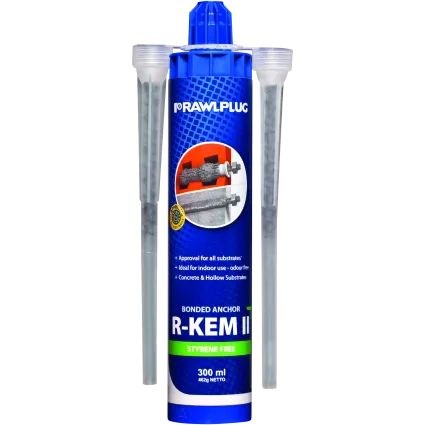 R-KEM II 300ml Styrene Free Polyster Resin (Box of 10 With Nozzles)