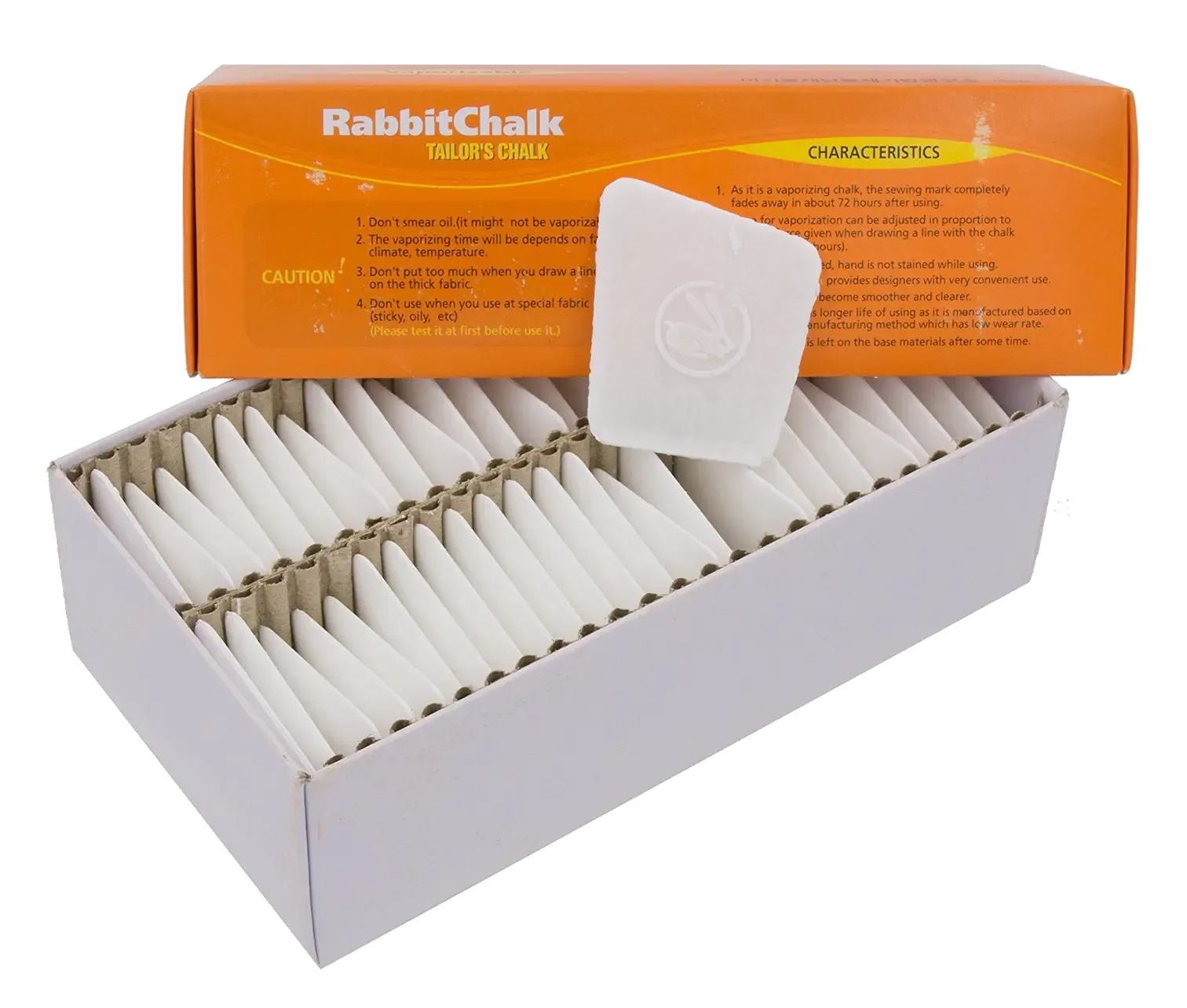 Rabbit Chalk Vaporising Garment Marking Wax Box of 50