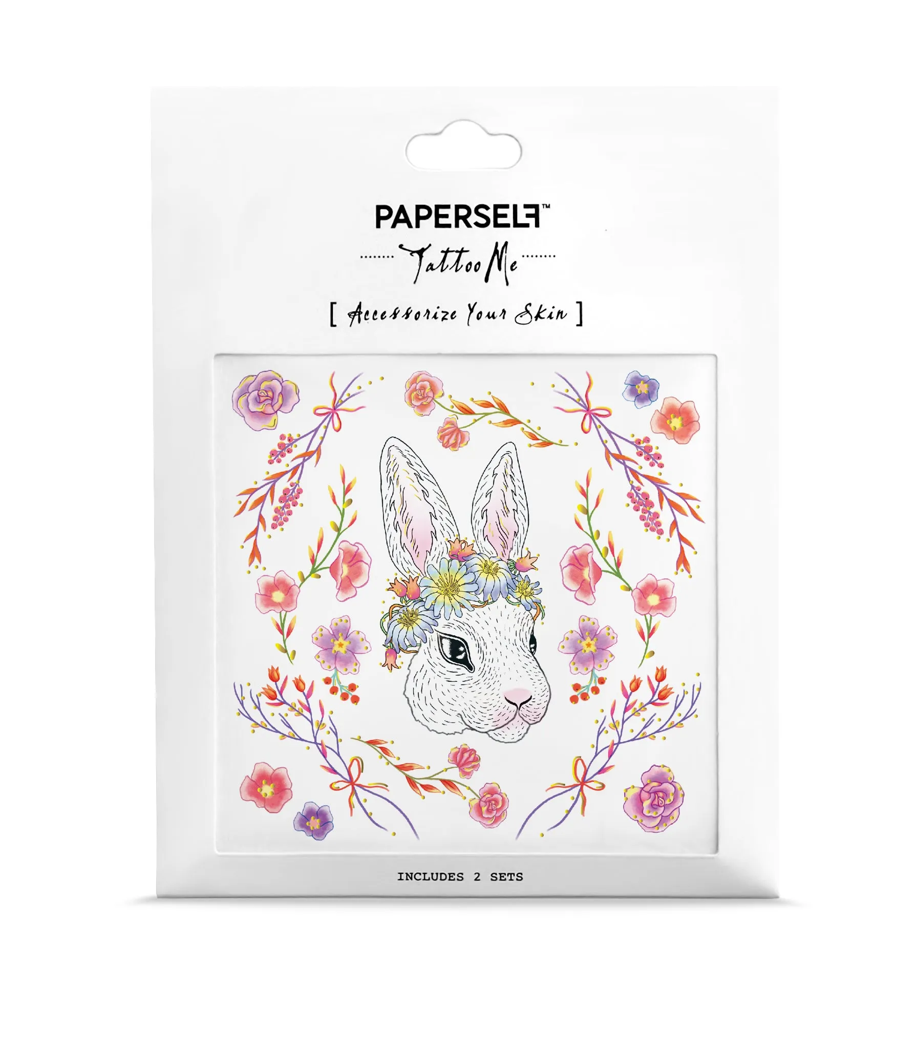 Rabbit In The Garden Temporary Tattoo