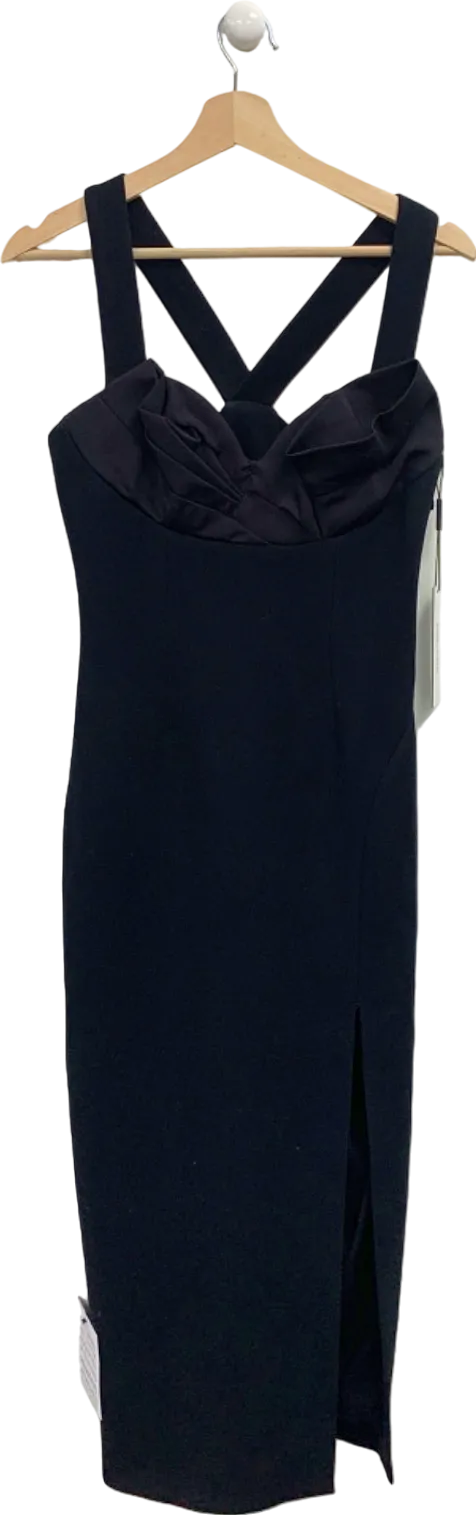 Rachel Gilbert Black Alaric Dress UK 8