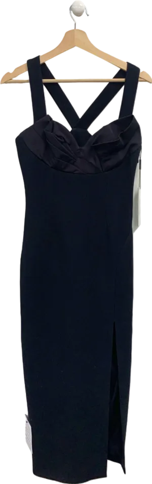 Rachel Gilbert Black Alaric Dress UK 8