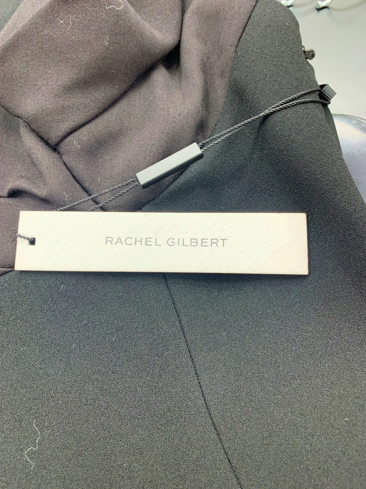 Rachel Gilbert Black Alaric Dress UK 8