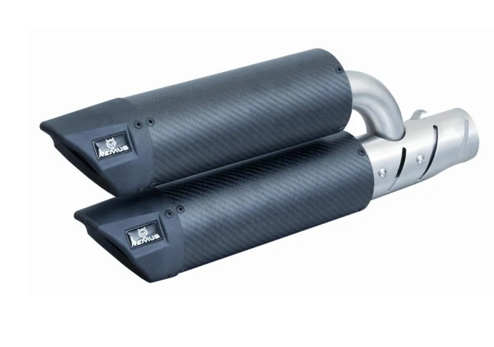 Racing Exhaust REMUS Dual Flow Carbon | Vespa GTS Models i.e. 125-300cc (-`16)