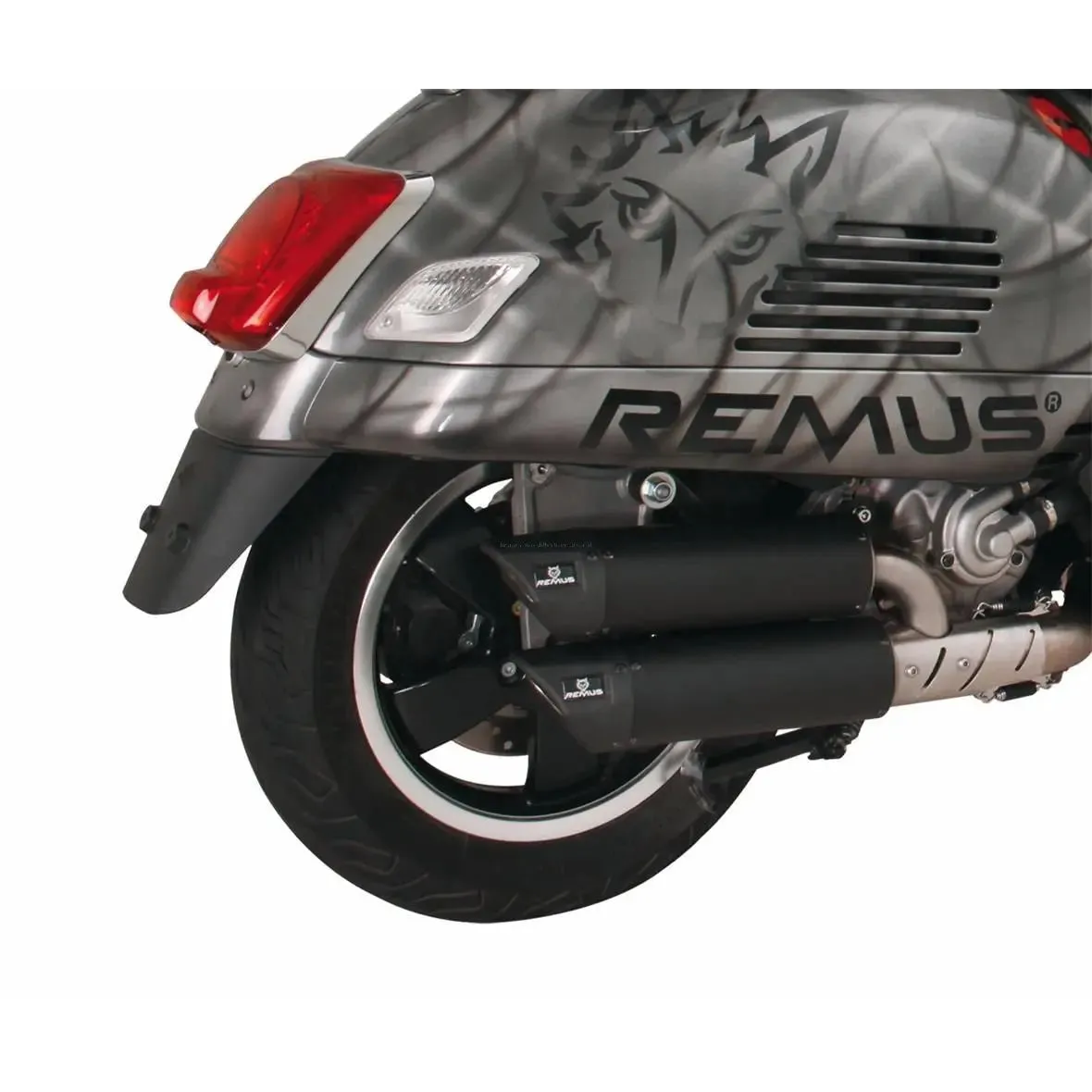 Racing Exhaust REMUS Dual Flow | Vespa GTS Models i.e. 125-300cc (-`16)