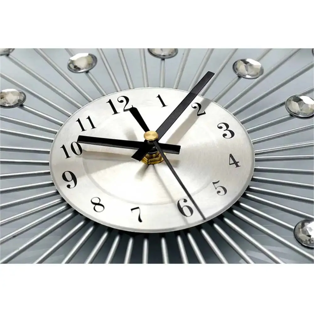RadiantTime | Elegant Crystal-Embellished Wall Clock