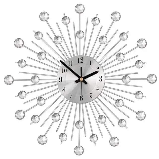 RadiantTime | Elegant Crystal-Embellished Wall Clock