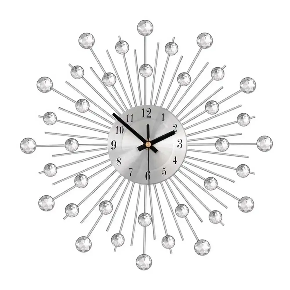 RadiantTime | Elegant Crystal-Embellished Wall Clock