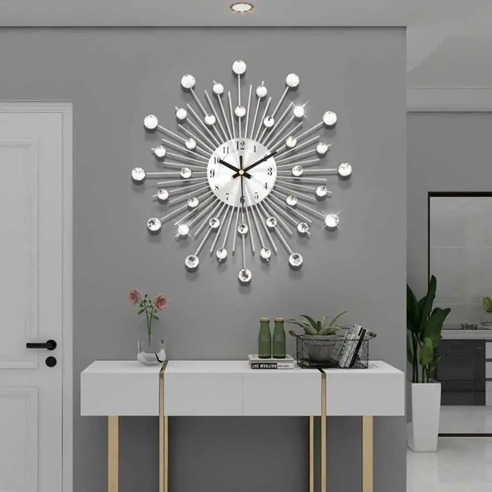 RadiantTime | Elegant Crystal-Embellished Wall Clock