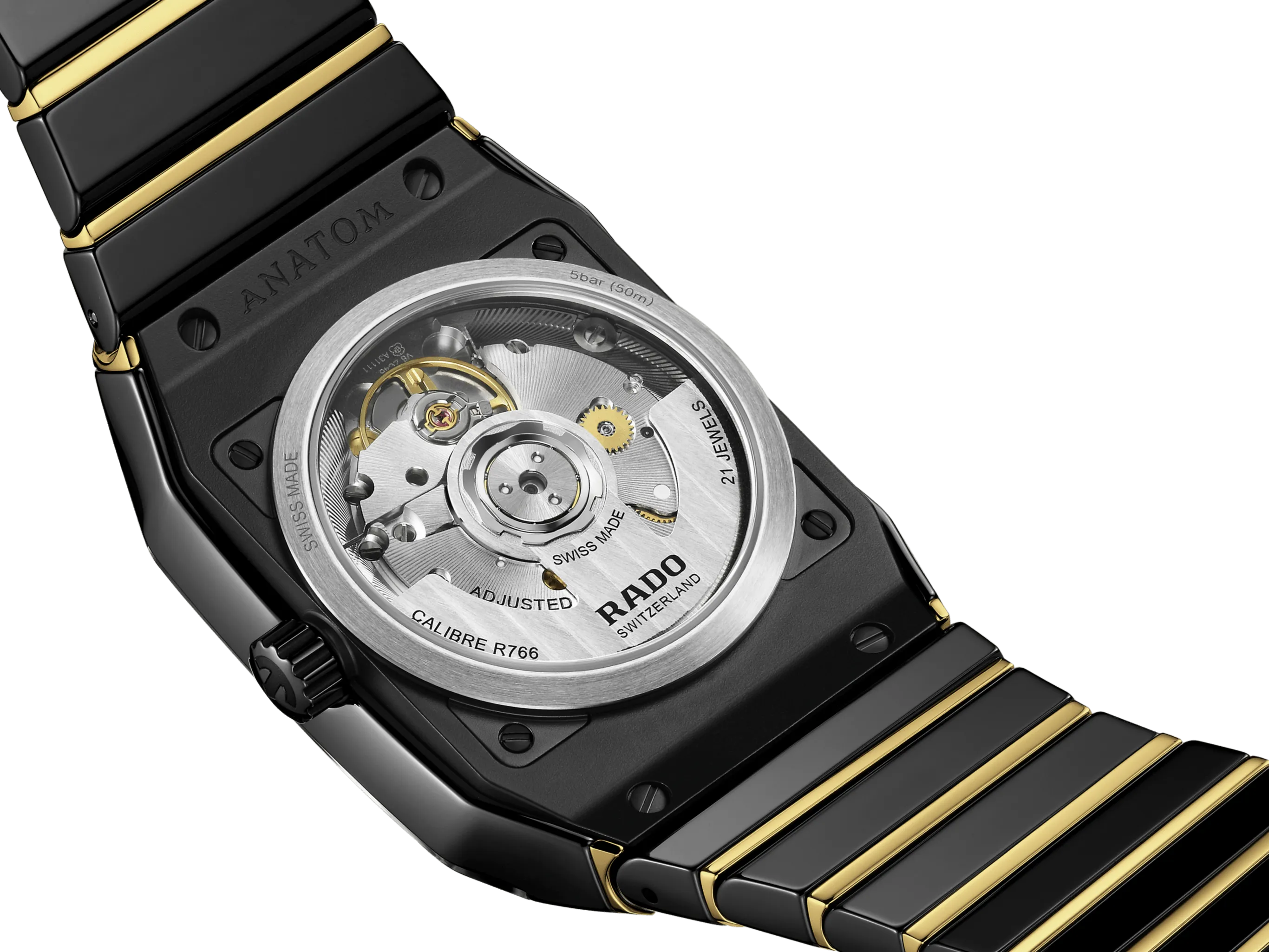 RADO Anatom Automatic 32.5mm Black-Gold Ceramic Men's Watch R10200152