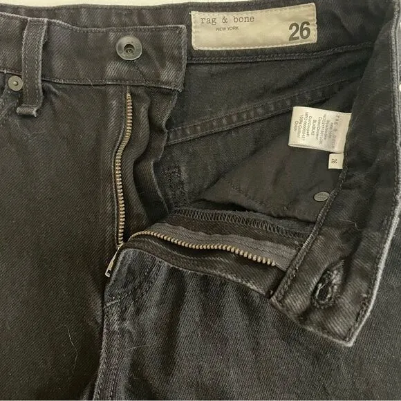 RAG &amp; Bone Nina High-Rise Shorts Black Size 26