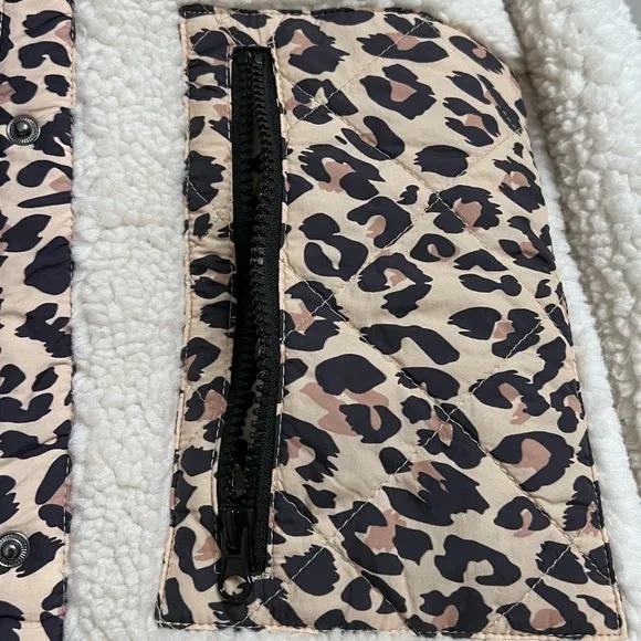 Rails Dean Jacket - Ivory Leopard Mix Sherpa Jacket.