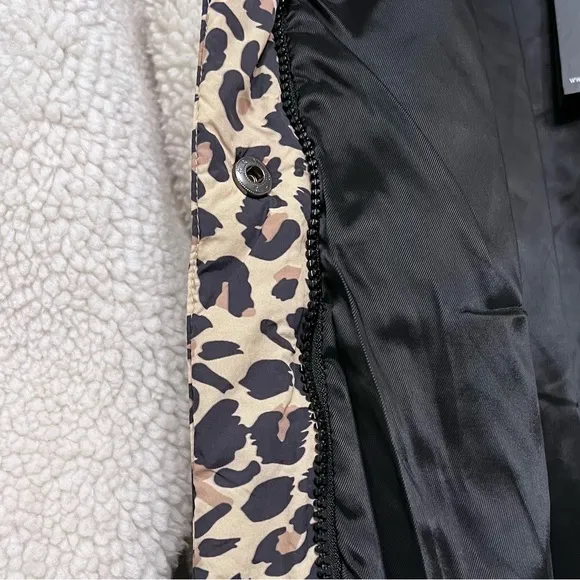 Rails Dean Jacket - Ivory Leopard Mix Sherpa Jacket.