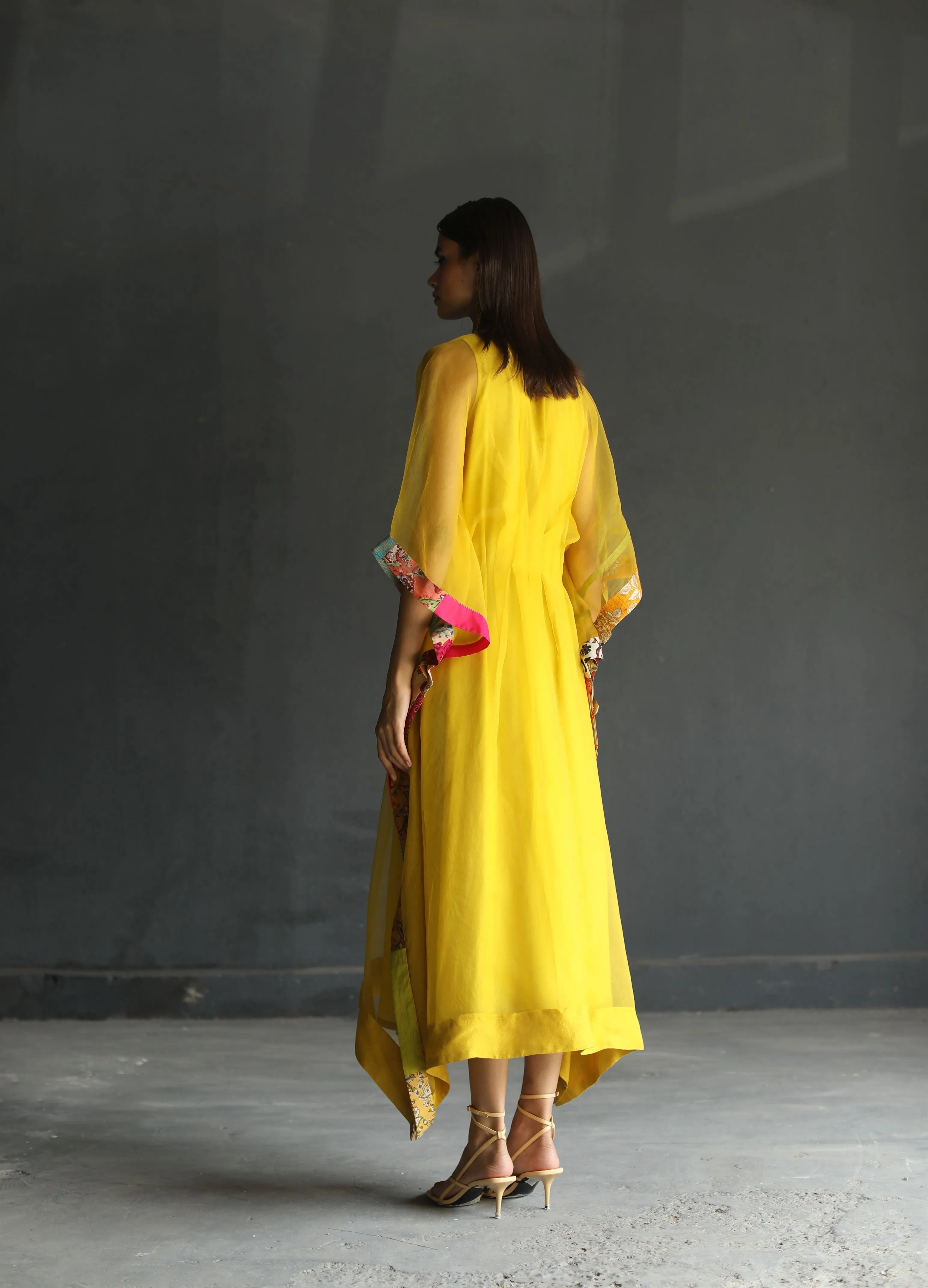 Raji Ramniq I Love To Dot I Cotton Silk Ensemble I Yellow I 105