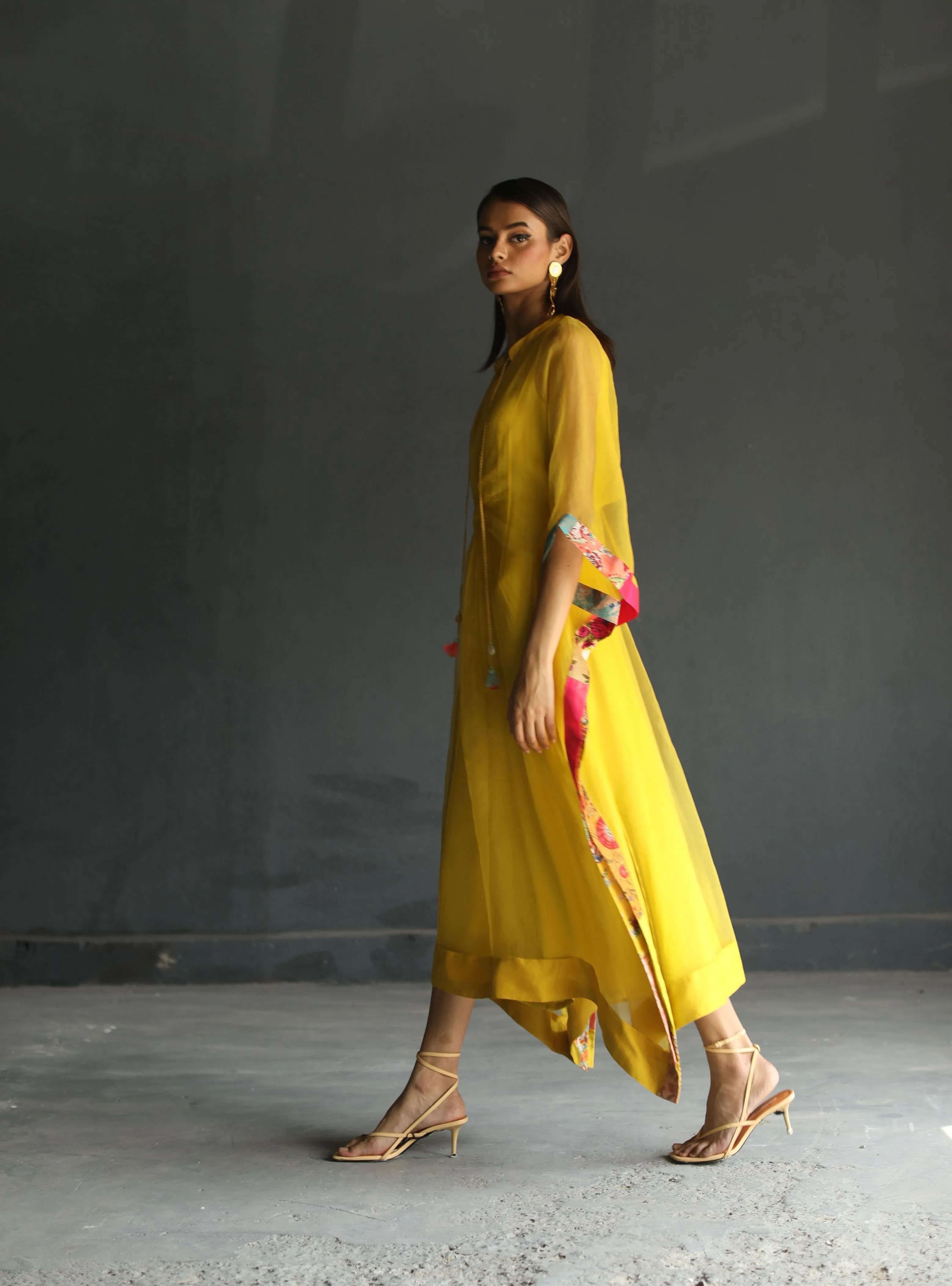 Raji Ramniq I Love To Dot I Cotton Silk Ensemble I Yellow I 105