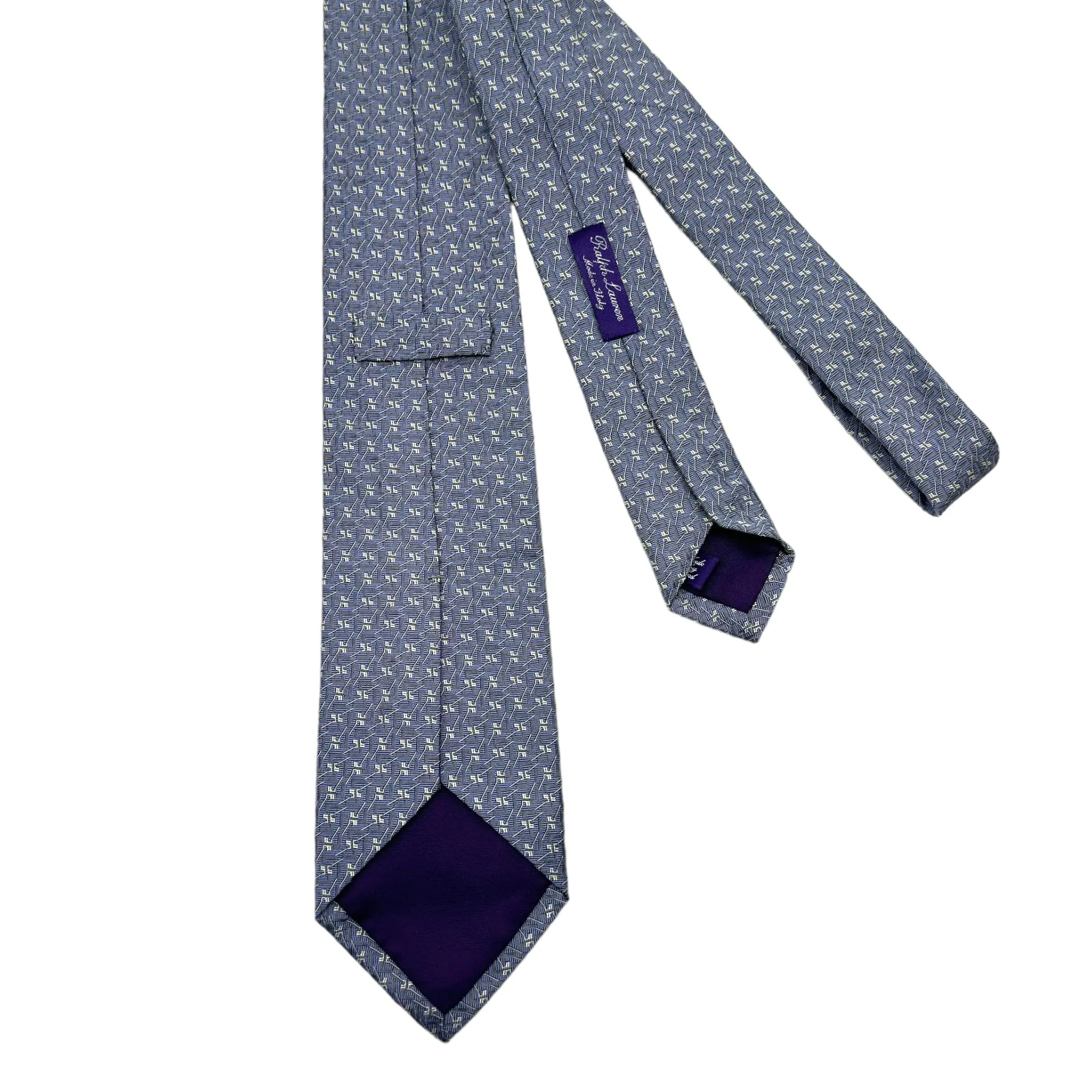 RALPH LAUREN "Purple Label" Micro Print Tie - Lavender