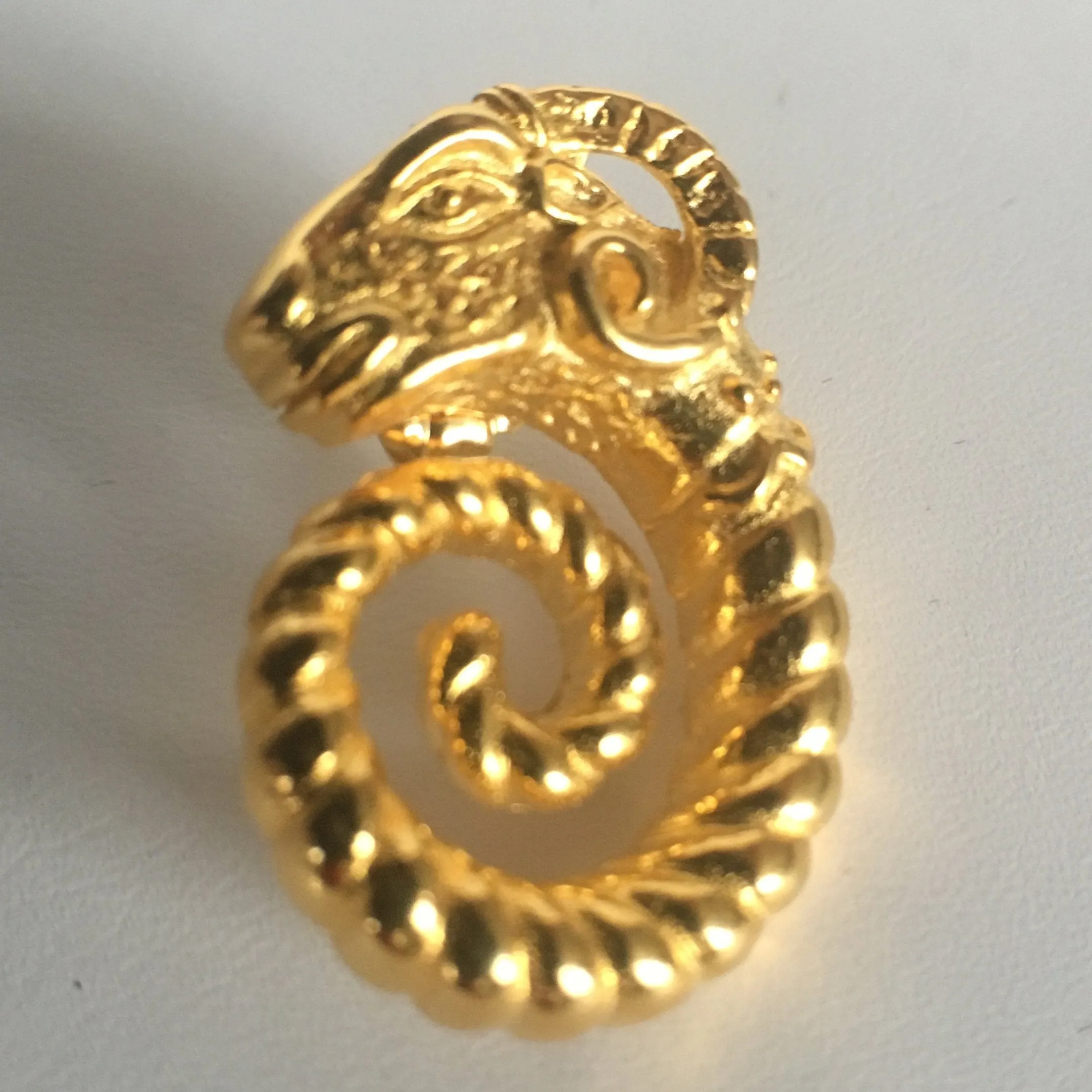 Rams Head earrings, posts