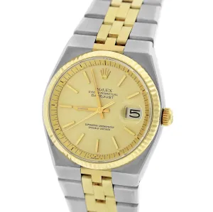 RARE Rolex DateJust Integral Automatic 36mm 1630 Two-Tone Gold Champagne Jubilee