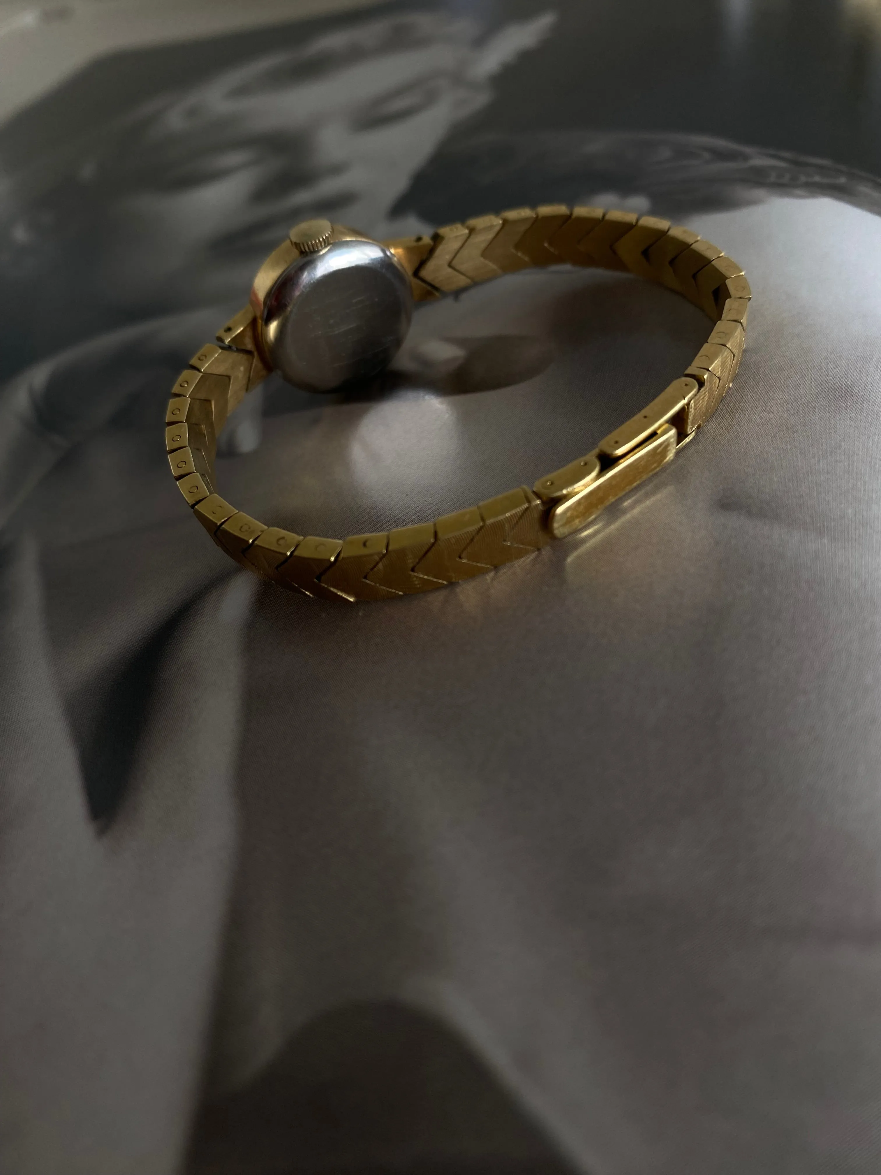 Rare Vintage 1960s Dainty Wyant Geneve 10 Microns Gold Plated Ladies Mechanical Watch