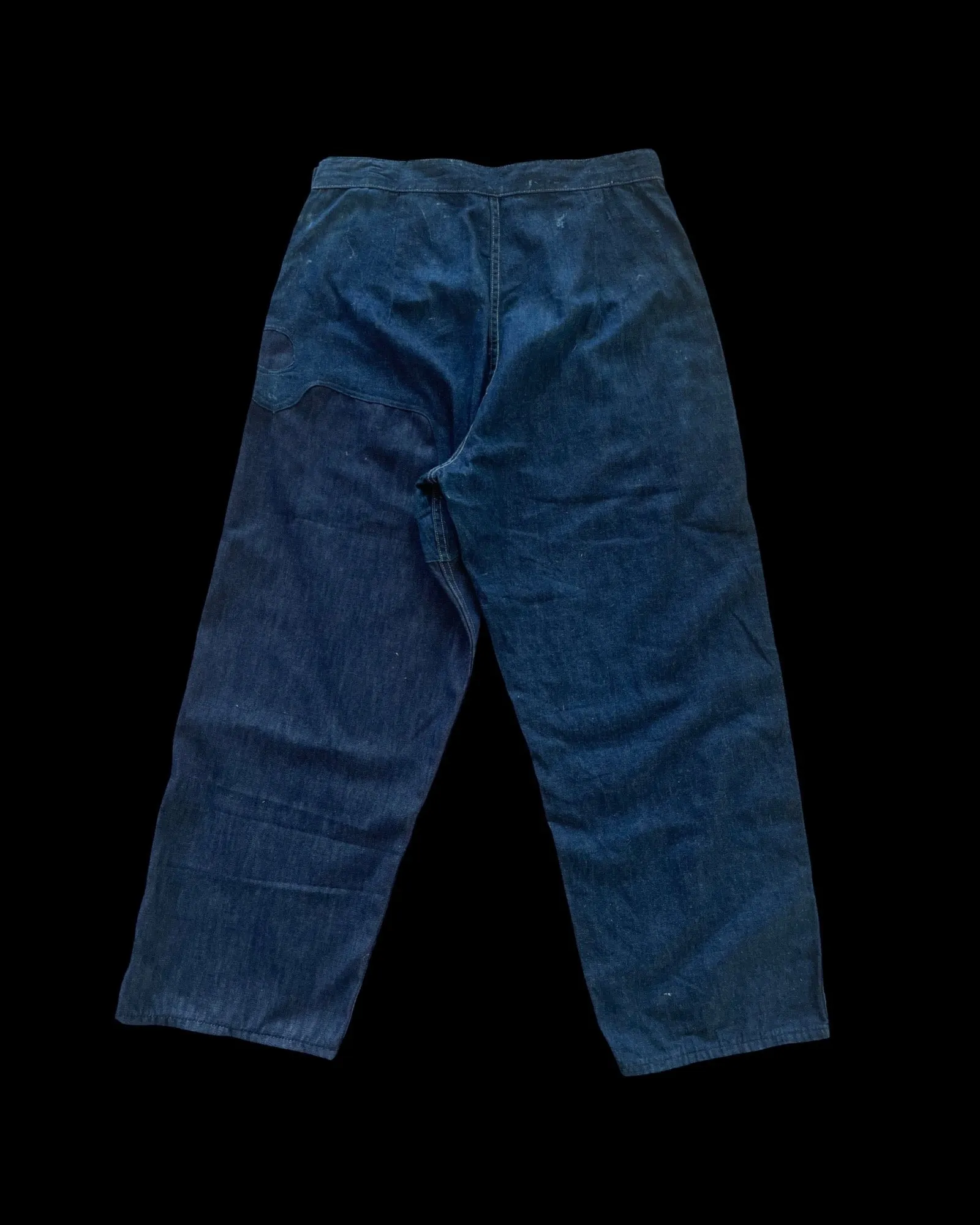 Rare WW2 Era 1940s Women’s Factory-Made Double Side Button Workwear Denim