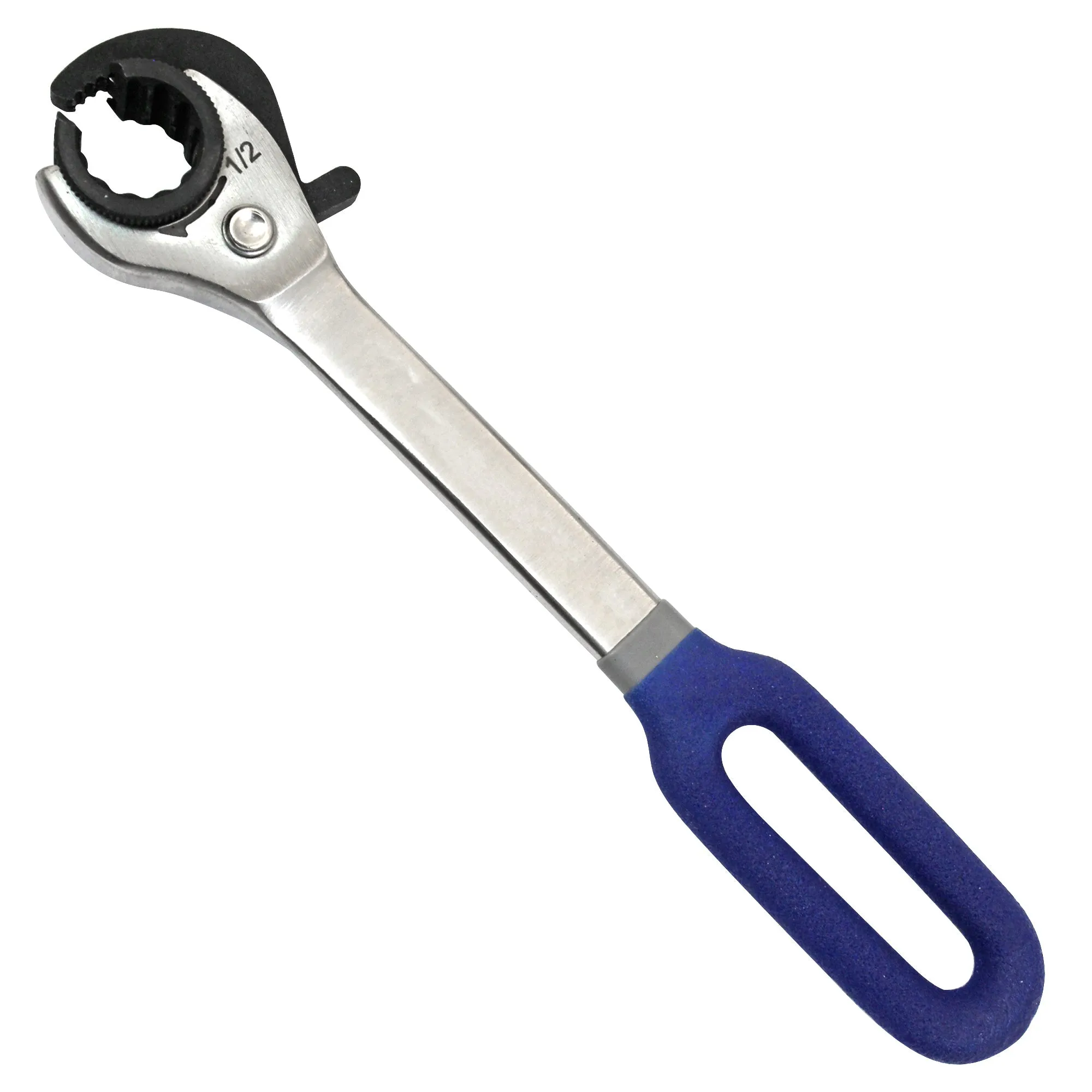 Ratcheting Open End Wrench Kit  | Metric & SAE |  7 Wrenches | 3/8", 10mm, 7/16 inch, 12mm, 1/2", 15mm, 5/8"