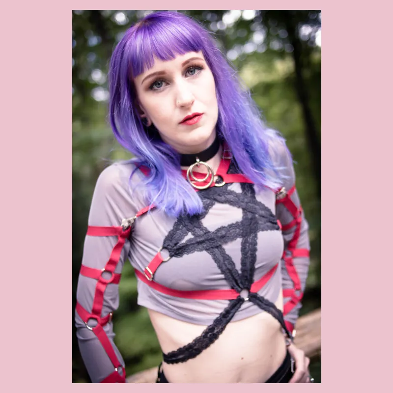 Ready to Ship - Loria vegan collar with spikes multiple sizes