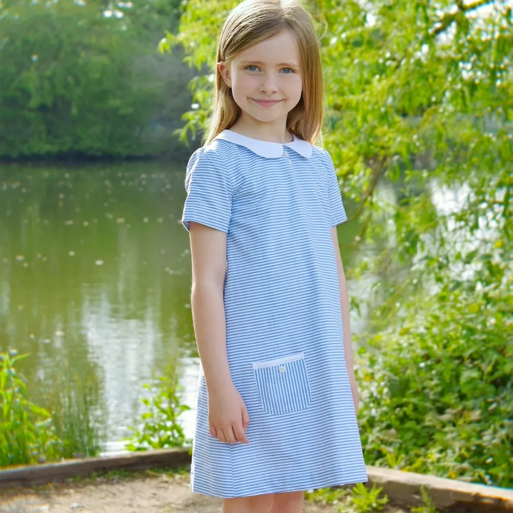 [Re:Coat] Carnaby Girls Dress - Nautical Stripe