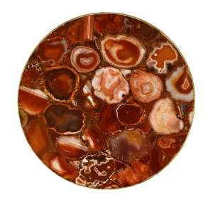 Red Agate Countertop Lazy Susan Centerpiece