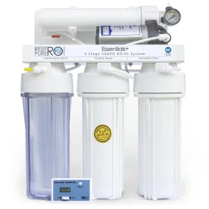 Reef Pure RO 4 Stage 50GPD Essentials   Boosted RO/DI System